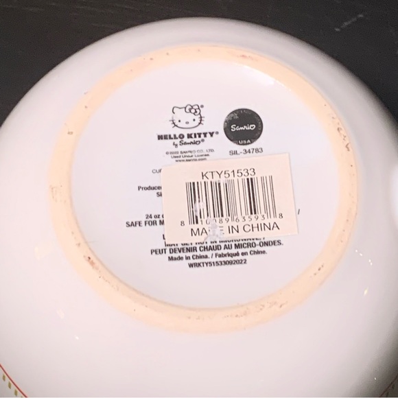 Hello Kitty Cup Noodles 24oz Ceramic Soup Mug - Picture 10 of 10